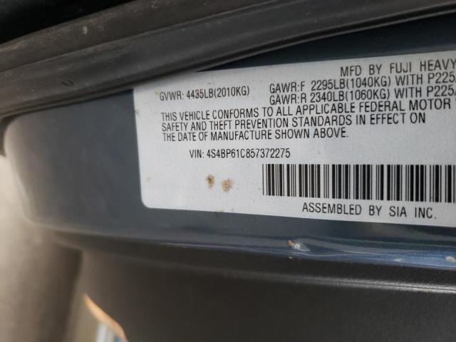 Photo 10 from auction – 2005 SUBARU OUTBACK with VIN 4S4BP61C857372275
