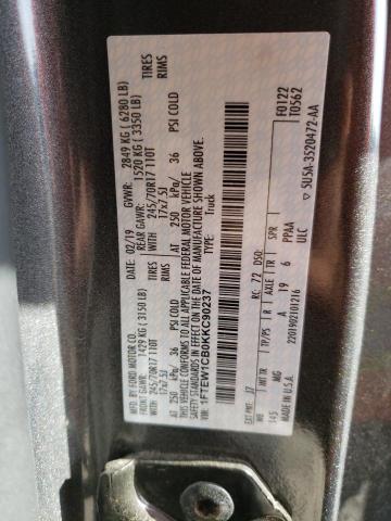 Photo 10 from auction – 2019 FORD F150 SUPER with VIN 1FTEW1CB0KKC90237