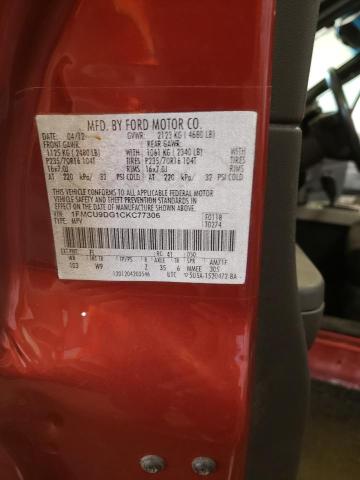 Photo 10 from auction – 2012 FORD ESCAPE XLT with VIN 1FMCU9DG1CKC77306