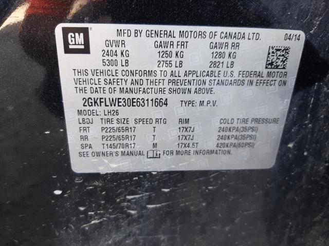 Photo 10 from auction – 2014 GMC TERRAIN SL with VIN 2GKFLWE30E6311664