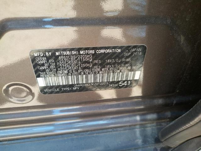 Photo 10 from auction – 2019 MITSUBISHI OUTLANDER with VIN JA4AD3A37KZ012223