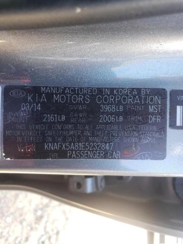 Photo 10 from auction – 2014 KIA FORTE EX with VIN KNAFX5A81E5232847