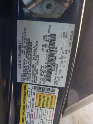 Photo 10 from auction – 2016 FORD FUSION SE with VIN 3FA6P0H99GR133994