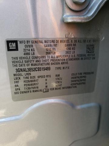 Photo 10 from auction – 2012 CHEVROLET CAPTIVA SP with VIN 3GNAL3E52CS519489