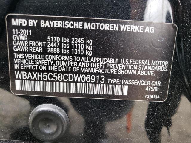 Photo 10 from auction – 2012 BMW 528 XI with VIN WBAXH5C58CDW06913