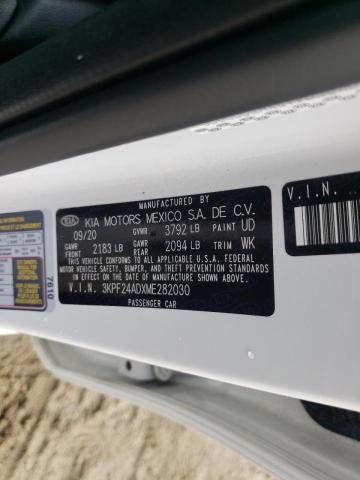 Photo 10 from auction – 2021 KIA FORTE FE with VIN 3KPF24ADXME282030