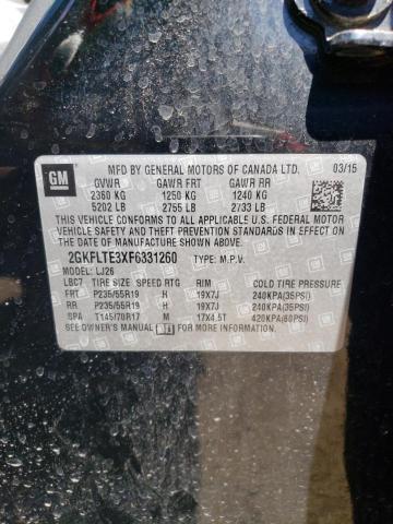 Photo 10 from auction – 2015 GMC TERRAIN SL with VIN 2GKFLTE3XF6331260