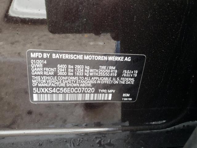 Photo 10 from auction – 2014 BMW X5 XDRIVE3 with VIN 5UXKS4C56E0C07020