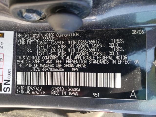 Zdjęcie 10 z aukcji – 2007 TOYOTA 4RUNNER SR z VIN JTEZU14R978066306