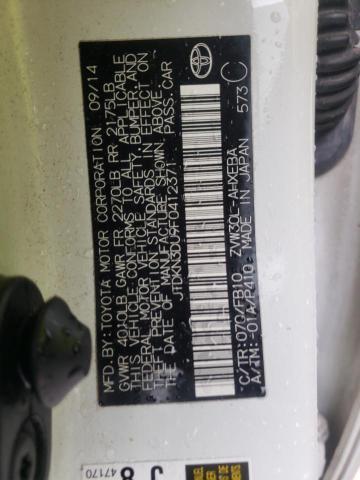 Photo 10 from auction – 2015 TOYOTA PRIUS with VIN JTDKN3DU9F0412371