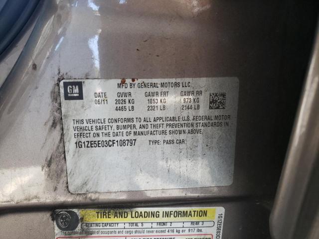 Photo 10 from auction – 2012 CHEVROLET MALIBU LTZ with VIN 1G1ZE5E03CF108797