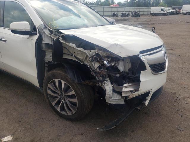 Photo 9 from auction – 2016 ACURA MDX TECHNO with VIN 5FRYD4H69GB054818