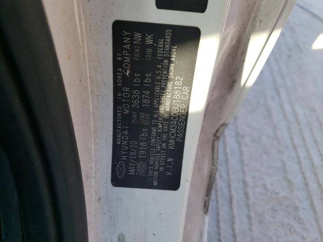 Photo 10 from auction – 2011 HYUNDAI ACCENT GL with VIN KMHCM3AC0BU188182