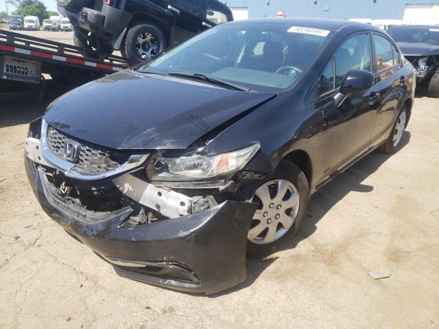 Photo 2 from auction – 2013 HONDA CIVIC LX with VIN 19XFB2F56DE021404