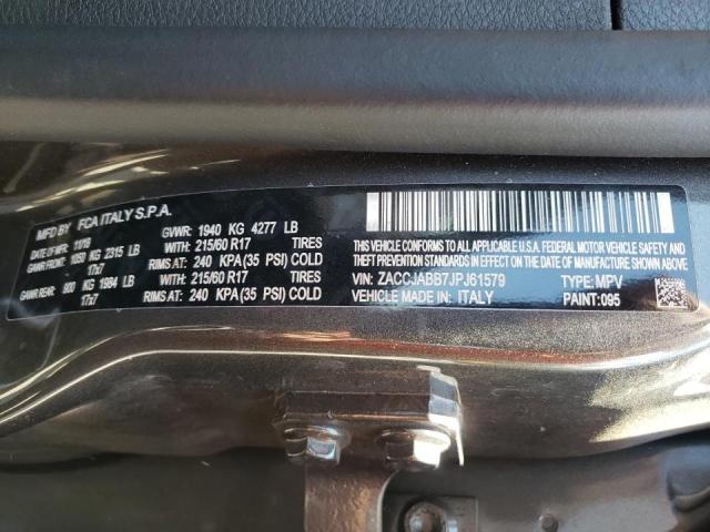 Photo 10 from auction – 2018 JEEP RENEGADE L with VIN ZACCJABB7JPJ61579