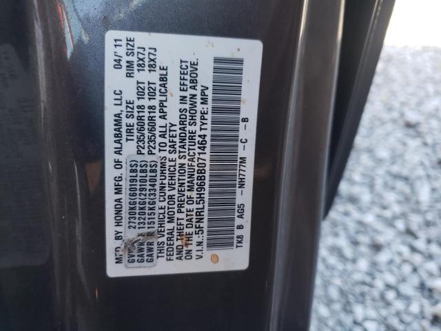 Photo 10 from auction – 2011 HONDA ODYSSEY TO with VIN 5FNRL5H96BB071464