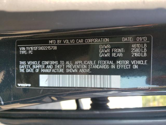 Photo 10 from auction – 2013 VOLVO S60 T5 with VIN YV1612FSXD2215708