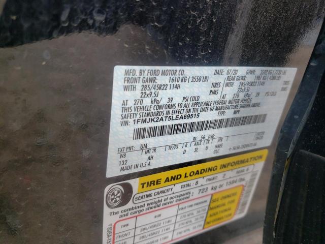 Photo 10 from auction – 2020 FORD EXPEDITION with VIN 1FMJK2AT5LEA69515