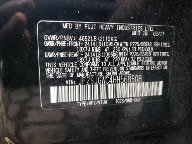 Photo 10 from auction – 2017 SUBARU FORESTER 2 with VIN JF2SJGWC4HH568508