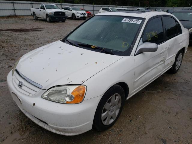 Photo 2 from auction – 2002 HONDA CIVIC EX with VIN 2HGES26752H550939