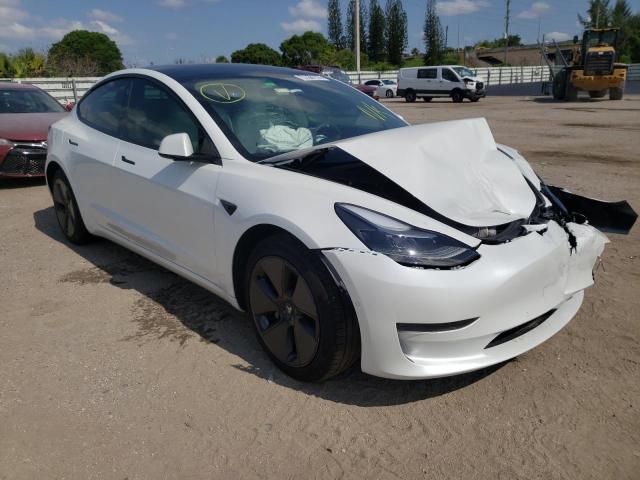 TESLA MODEL 3 2021 with VIN 5YJ3E1EA0MF921762 - Photo from auction