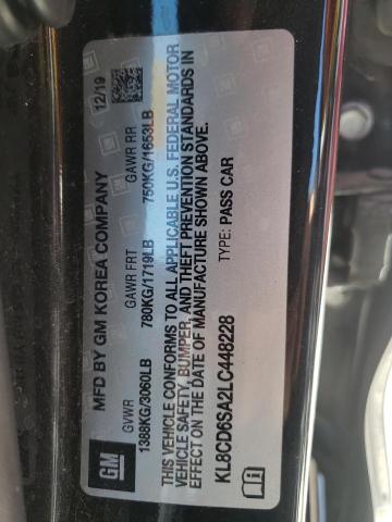 Photo 10 from auction – 2020 CHEVROLET SPARK 1LT with VIN KL8CD6SA2LC448228