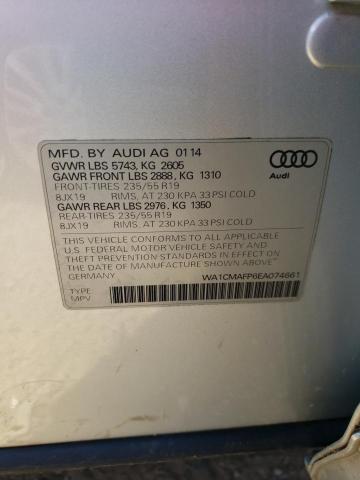Photo 10 from auction – 2014 AUDI Q5 TDI PRE with VIN WA1CMAFP6EA074661