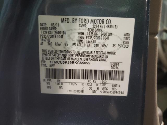 صورة رقم 10 من المزاد - 2011 FORD ESCAPE HYB مع VIN 1FMCU5K39BKC65055