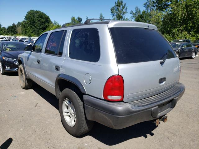 Photo 3 from auction – 2002 DODGE DURANGO SP with VIN 1B4HS38N72F187037