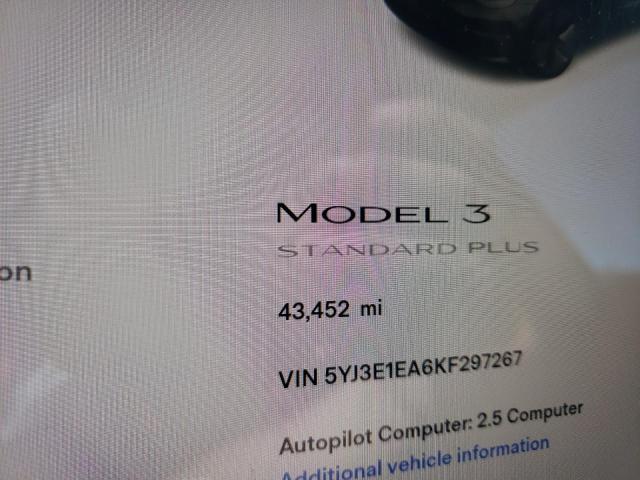 Photo 8 from auction – 2019 TESLA MODEL 3 with VIN 5YJ3E1EA6KF297267