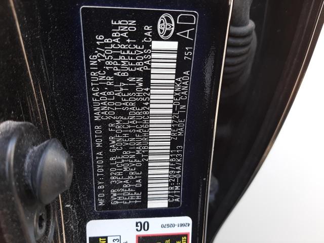 Photo 10 from auction – 2017 TOYOTA COROLLA L with VIN 2T1BURHE6HC824524