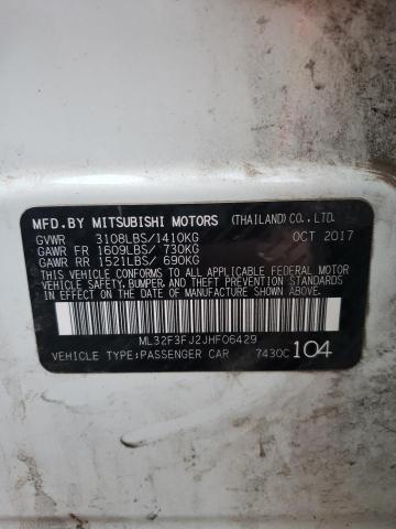 Photo 10 from auction – 2018 MITSUBISHI MIRAGE G4 with VIN ML32F3FJ2JHF06429