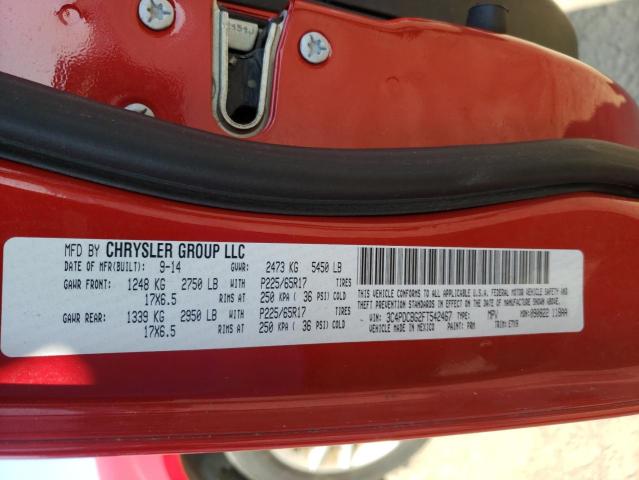 Photo 10 from auction – 2015 DODGE JOURNEY SX with VIN 3C4PDCBG2FT542467
