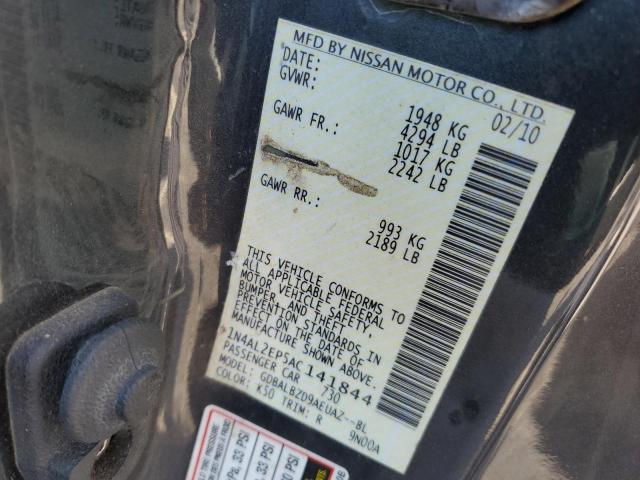 Photo 10 from auction – 2010 NISSAN ALTIMA S with VIN 1N4AL2EP5AC141844
