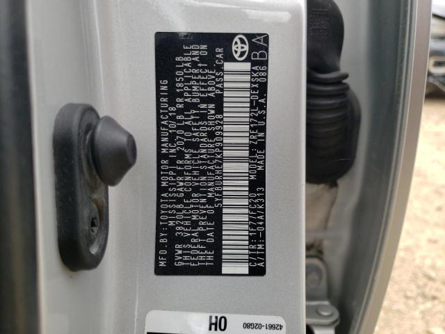 Photo 10 from auction – 2019 TOYOTA COROLLA L with VIN 5YFBURHE7KP909928