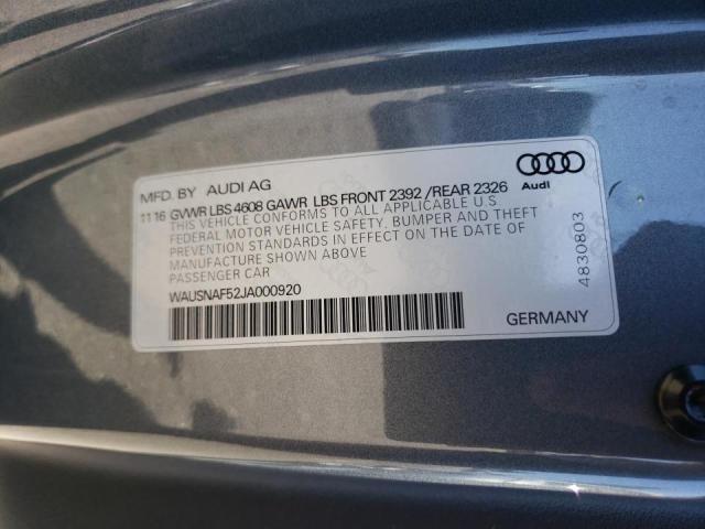 Photo 10 from auction – 2018 AUDI A5 PREMIUM with VIN WAUSNAF52JA000920