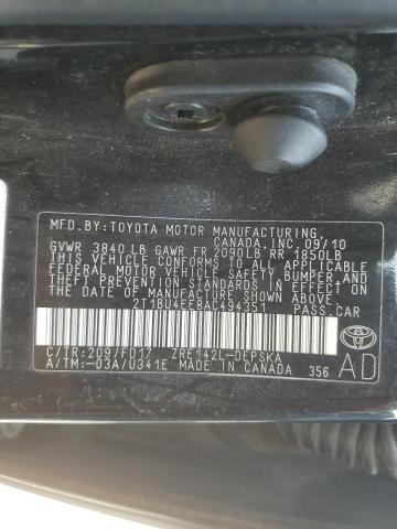 Photo 10 from auction – 2010 TOYOTA COROLLA with VIN 2T1BU4EE8AC494351