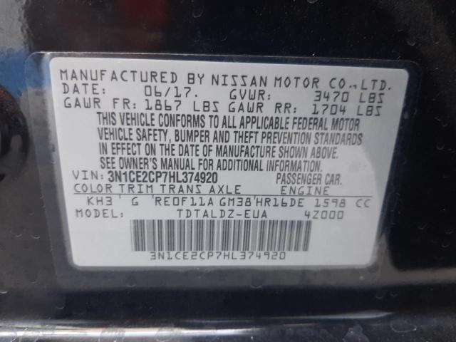 Photo 10 from auction – 2017 NISSAN VERSA NOTE with VIN 3N1CE2CP7HL374920