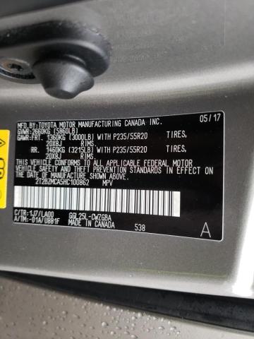 Photo 10 from auction – 2017 LEXUS RX 350 BAS with VIN 2T2BZMCA5HC100862