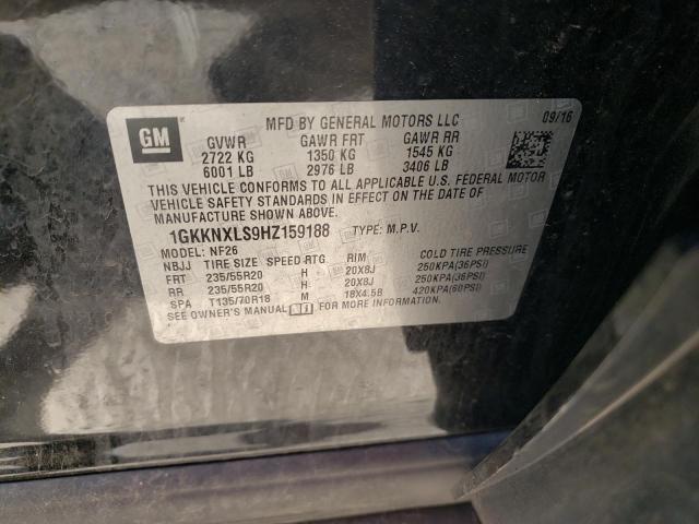 Photo 10 from auction – 2017 GMC ACADIA DEN with VIN 1GKKNXLS9HZ159188