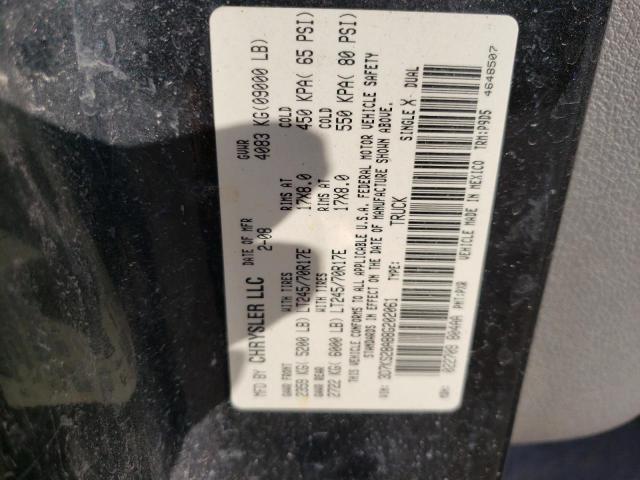 Photo 10 from auction – 2008 DODGE RAM 2500 S with VIN 3D7KS28A88G202061