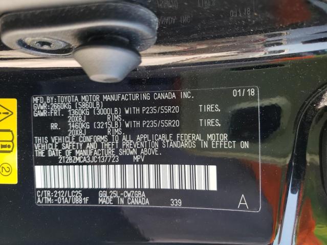 Photo 10 from auction – 2018 LEXUS RX 350 BAS with VIN 2T2BZMCA3JC137723