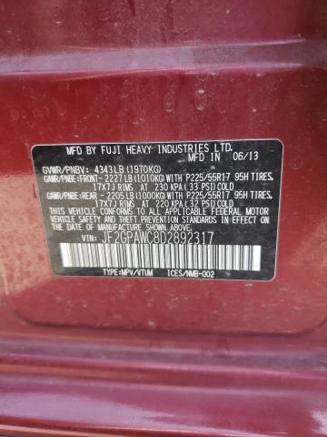 Photo 10 from auction – 2013 SUBARU XV CROSSTR with VIN JF2GPAWC8D2892317