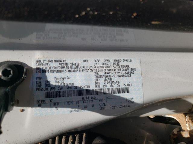 Photo 10 from auction – 2015 FORD FOCUS SE with VIN 1FADP3F21FL336969