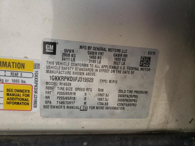 Photo 10 from auction – 2015 GMC ACADIA SLE with VIN 1GKKRPKD9FJ319928