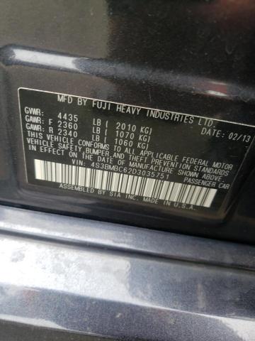 Photo 10 from auction – 2013 SUBARU LEGACY 2.5 with VIN 4S3BMBC62D3035751