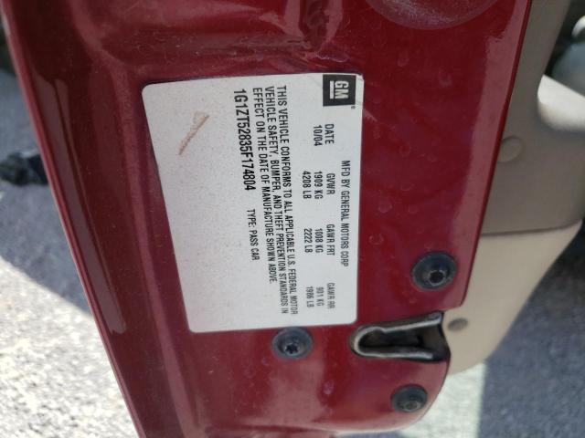 Photo 10 from auction – 2005 CHEVROLET MALIBU LS with VIN 1G1ZT52835F174804
