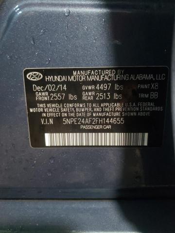 Photo 10 from auction – 2015 HYUNDAI SONATA SE with VIN 5NPE24AF2FH144655