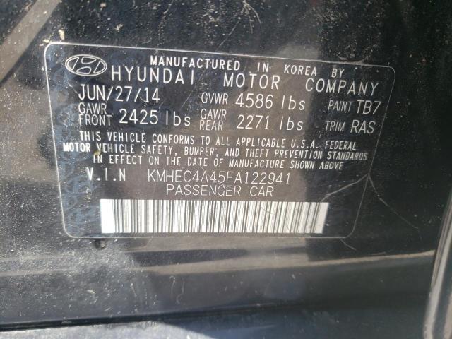 Photo 10 from auction – 2015 HYUNDAI SONATA HYB with VIN KMHEC4A45FA122941