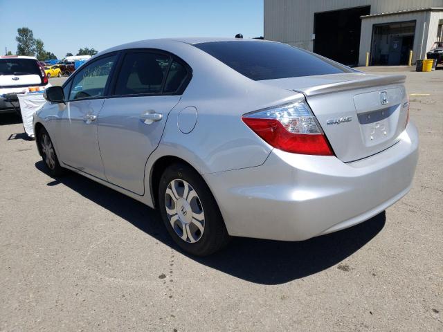 Photo 3 from auction – 2012 HONDA CIVIC HYBR with VIN JHMFB4F34CS000880